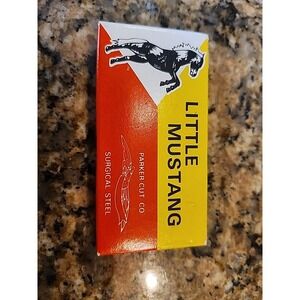 PARKER‎ MUSTANG KNIFE MINT W/BOX VINTAGE KNIVE JAPAN